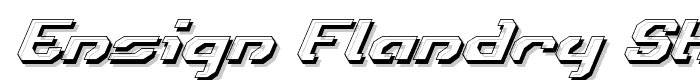 Ensign Flandry Shadow Italic font